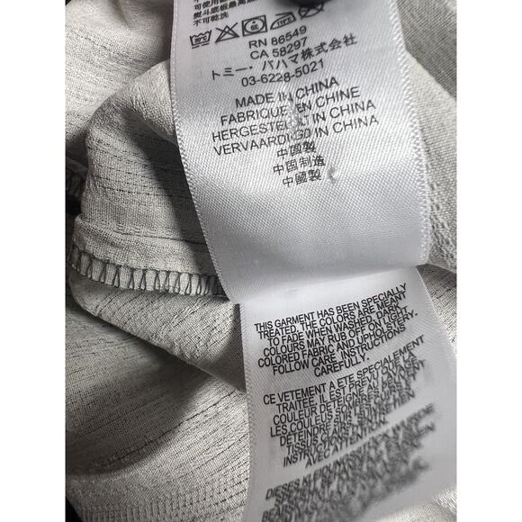 Tommy Bahama Silk Shirt Mens Large Gray Short Sleeve Button Down Casual Hawaiian - Picture 5 of 9